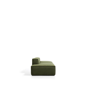 Blok 3-Sitzer-Sofa aus dickem Cord, grün, 290 cm, FSC Mix-zertifiziert