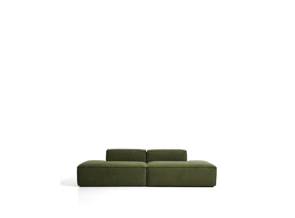 Blok 3-Sitzer-Sofa aus dickem Cord, grün, 290 cm, FSC Mix-zertifiziert