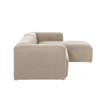 Blok 4-Sitzer Sofa Chaiselongue rechts beige 330 cm