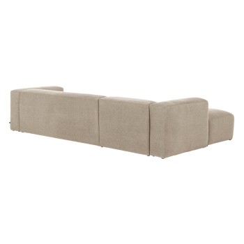 Blok 4-Sitzer Sofa Chaiselongue links beige 330 cm