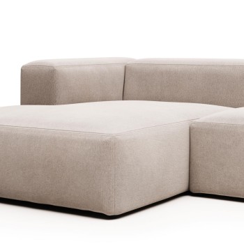 Blok 4-Sitzer Sofa Chaiselongue links beige 330 cm