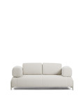 Compo 2-Sitzer-Sofa aus ecrufarbenem Chenille und beigem Metallrahmen, 200 cm FSC Mix Credit