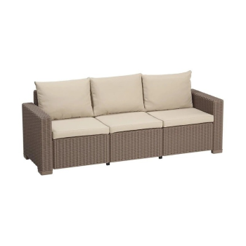 KETER CALIFORNIA 3-Sitzer-Outdoor-Sofa