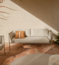 Zivia 2-Sitzer-Gartensofa aus rohem Seil und verzinktem Stahl, 178 cm, Aktionsangebot