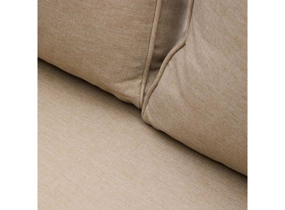 Zivia 2-Sitzer-Gartensofa aus rohem Seil und grün verzinktem Stahl, 178 cm