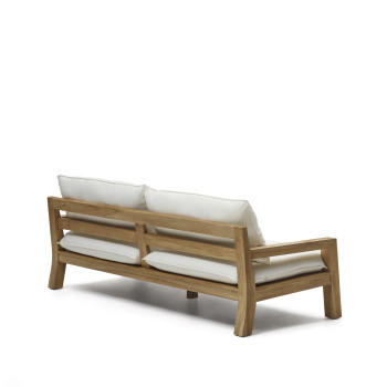 Forcanera 3-Sitzer-Sofa aus massivem Teakholz 211 cm