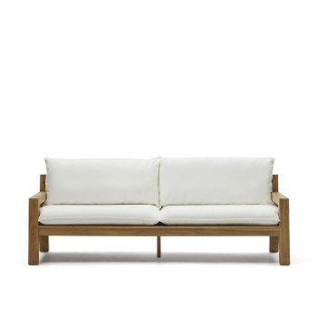 Forcanera 3-Sitzer-Sofa aus massivem Teakholz 211 cm