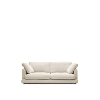 Gala 3-Sitzer-Sofa aus beigem Chenille FSC Mix Credit 210 cm