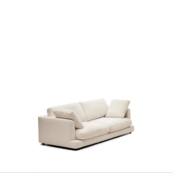 Gala 3-Sitzer-Sofa aus beigem Chenille FSC Mix Credit 210 cm