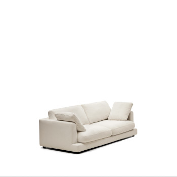 Gala 3-Sitzer-Sofa aus beigem Chenille FSC Mix Credit 210 cm