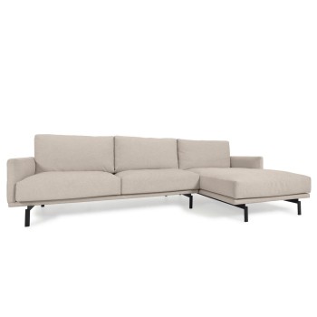 Galene 3-Sitzer-Sofa mit Chaiselongue rechts, beige, 254 cm