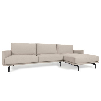Galene 3-Sitzer-Sofa mit Chaiselongue rechts, beige, 254 cm FSC Mix Credit
