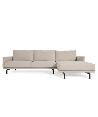 Galene 3-Sitzer-Sofa mit Chaiselongue rechts, beige, 254 cm FSC Mix Credit