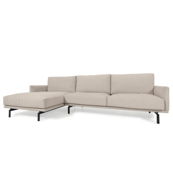 Galene 3-Sitzer-Sofa mit Chaiselongue links, beige, 254 cm FSC Mix Credit