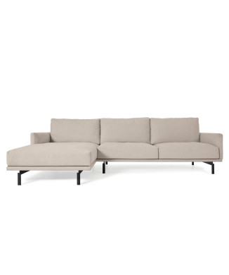 Galene 3-Sitzer-Sofa mit Chaiselongue links, beige, 254 cm FSC Mix Credit