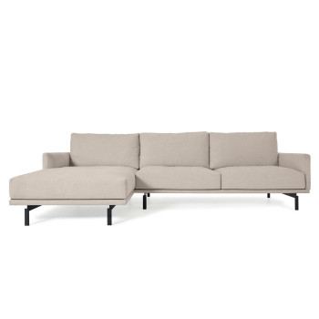 Galene 3-Sitzer-Sofa mit Chaiselongue links, beige, 254 cm FSC Mix Credit
