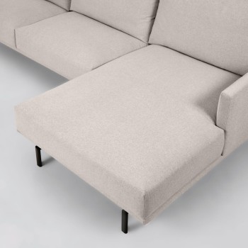 Galene 4-Sitzer-Sofa mit Chaiselongue rechts, beige, 314 cm