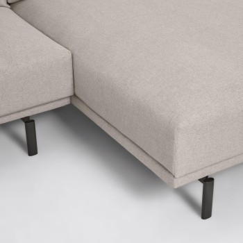 Galene 4-Sitzer-Sofa mit Chaiselongue rechts, beige, 314 cm