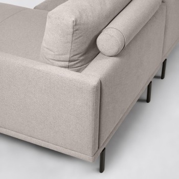 Galene 4-Sitzer-Sofa mit Chaiselongue rechts, beige, 314 cm