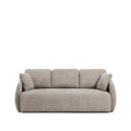 Laira 3-Sitzer-Schlafsofa aus taubengrauem Chenille, 218 cm, FSC Mix Credit