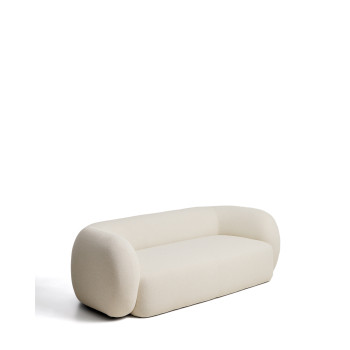 Martina 3-Sitzer-Sofa aus ecrufarbenem Chenille, 246 cm, FSC Mix-zertifiziert