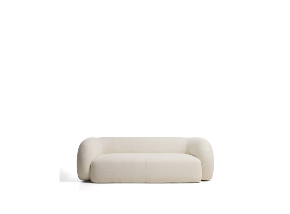 Martina 3-Sitzer-Sofa aus ecrufarbenem Chenille, 246 cm, FSC Mix-zertifiziert