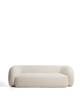 Martina 3-Sitzer-Sofa aus ecrufarbenem Chenille, 246 cm, FSC Mix-zertifiziert