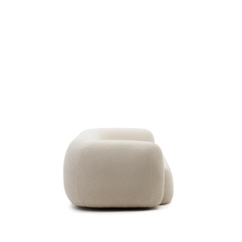 Martina 3-Sitzer-Sofa aus ecrufarbenem Bouclé-Stoff 