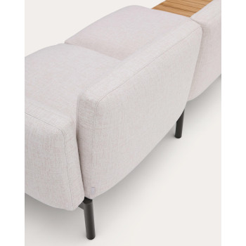 Sorells 3-Sitzer modulares Outdoor-Sofa mit Polsterung