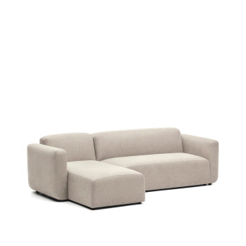 Neom Modulsofa, 3-Sitzer mit Chaiselongue rechts/links, beige, 263 cm, FSC Mix-zertifiziert