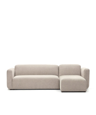 Neom Modulsofa 3-Sitzer Chaiselongue rechts/links beige 263 cm FSC Mix Credit
