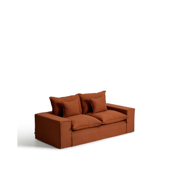Anarela 2-Sitzer-Sofa mit abnehmbarem Bezug