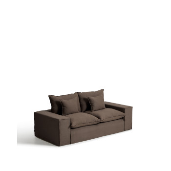 Anarela 2-Sitzer-Sofa mit abnehmbarem Bezug