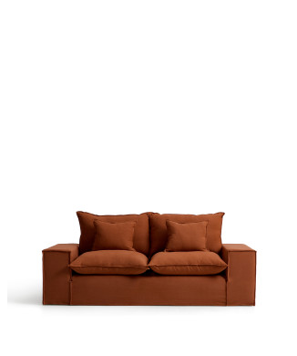 Anarela 2-Sitzer-Sofa mit abnehmbarem Bezug