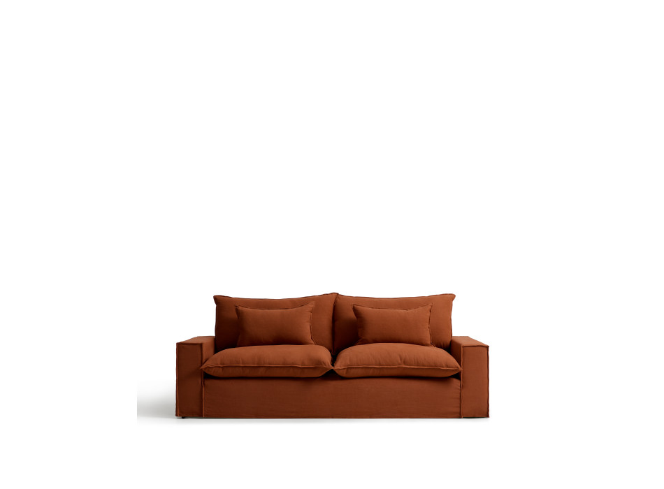 Anarela 3-Sitzer-Sofa mit abnehmbarem Leinenbezug