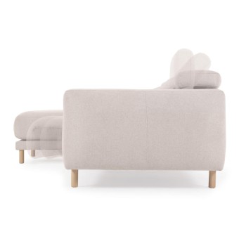 Singa 3-Sitzer-Sofa mit Chaiselongue links