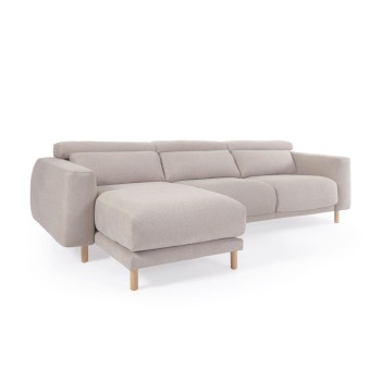 Singa 3-Sitzer-Sofa mit Chaiselongue links