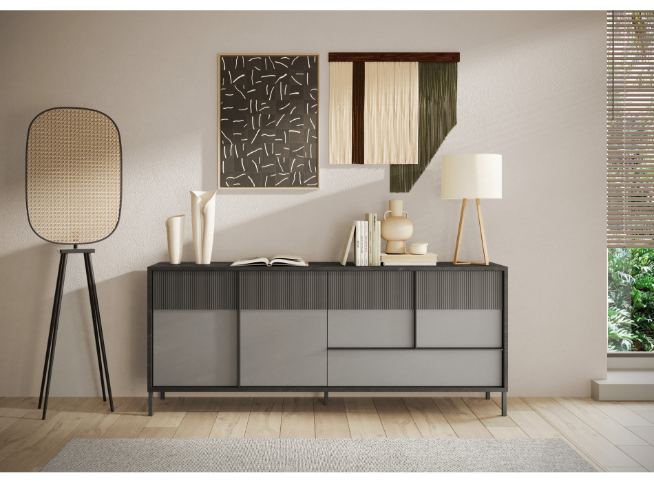 EVEREST - Sideboard mit 4 Türen und 1 Schublade