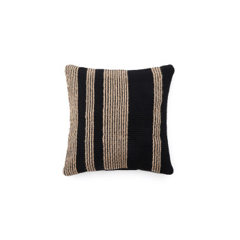 Aylin Baumwoll-Kissenbezug mit Jute-Stickerei