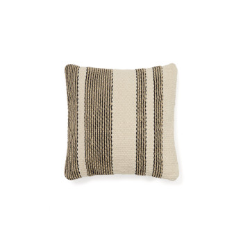 Aylin Baumwoll-Kissenbezug mit Jute-Stickerei