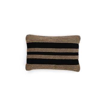 Aylin Baumwoll-Kissenbezug mit Jute-Stickerei