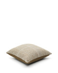 Nalian Bodenkissenbezug, 100 % PET, beige, kariert, 70 x 70 cm