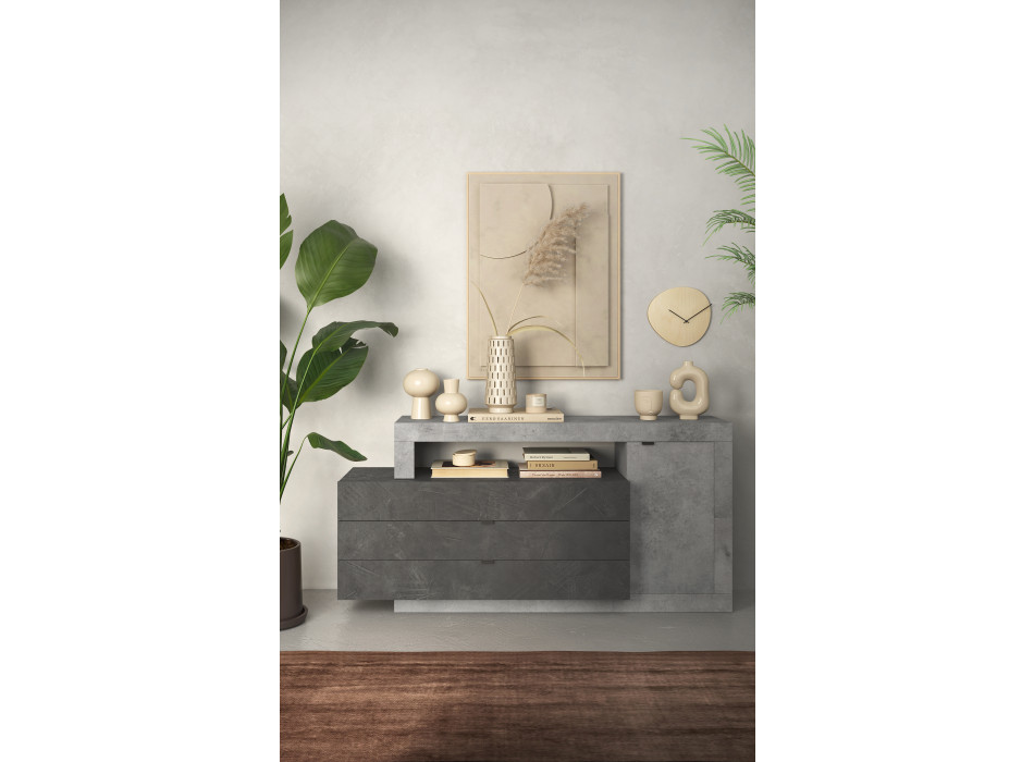 FREEDOM - Sideboard mit 1 Tür und 3 Schubladen