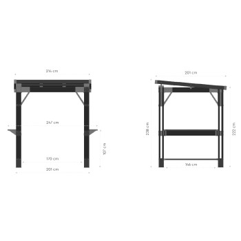 Keter Pavillon BAR Signature Walnuss