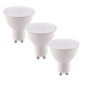 Set mit 3 LED-Lampen GU10 6W 490LM 4000K 100° 50X57mm 15000h CRI80