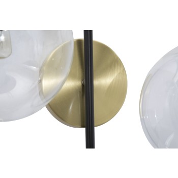 SCHWARZE EISENWANDLAMPE