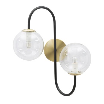 SCHWARZE EISENWANDLAMPE