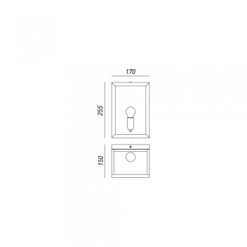 Große Wandleuchte QUADRO 262.02.OT IL FANALE