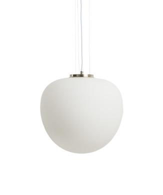 Ardali Deckenleuchte aus Rauchglas und Stahl mit gebürsteter Oberfläche, Ø 40 cm