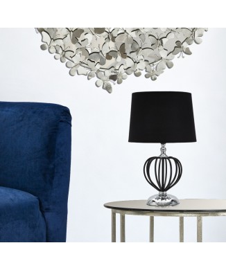 DUNKLE SILBERNE TISCHLAMPE